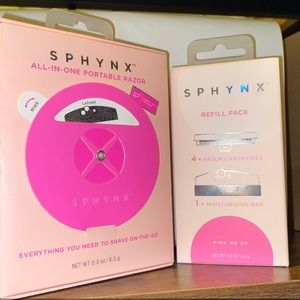 NIB Sphynx All-In-One Portable Razor + Sphynx Refill Pack!!